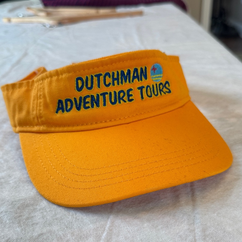 Dutchman Adventure Tours Stylish Yellow Blue Visor
